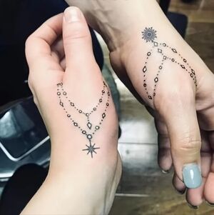 Hand Art Faux Tattoos